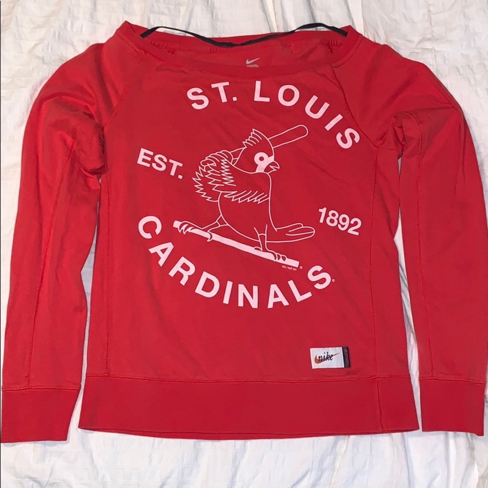Nike St. Louis Cardinals boat-neck long sleeve tee